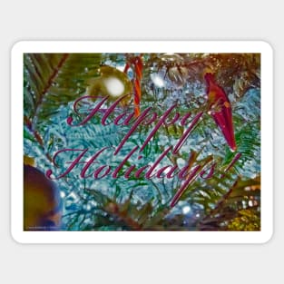 Happy Holidays! Lights & Ornaments Sticker